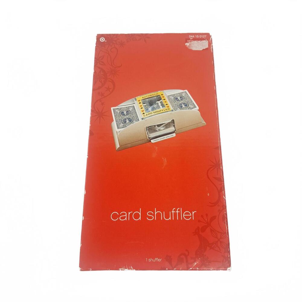 Target Brand Card Shuffler Brand New In Box Shuffles Up to 2 Decks Req Batteries